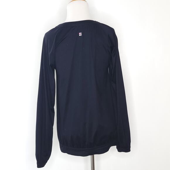 Sweaty Betty Zip Up Jacket Lightweight Black Pockets Sweatshirt Women Small - Picture 3 of 9